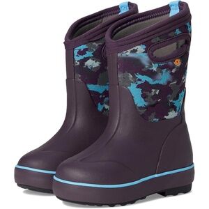 NWT BOGS Classic II Plum Camo Kids' Winter Boots Waterproof Shoes Size 1